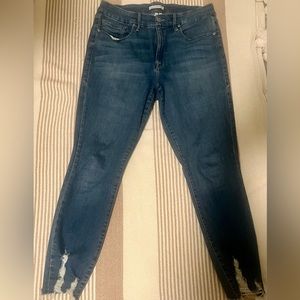 Good American Good Legs Crop Jeans size 14/32